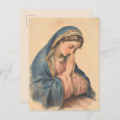 Katholische Sorrowful Mary Vintag Postkarte (Vorne/Hinten)