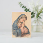 Katholische Sorrowful Mary Vintag Postkarte (Stehend Vorderseite)