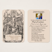 Katholische Spanische Jesus Beerdigung Gedenkkarte (Vorne & Hinten)