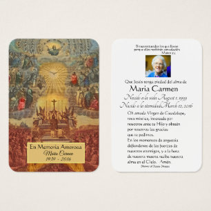 Katholische spanische Jesus-Totenmesse Gedenkkarte