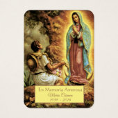 Katholische Spanische Maria Beerdigung Gedenkkarte (Vorderseite)