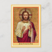 Katholische spirituelle Gebetskarte Begleitkarte (Vorderseite)