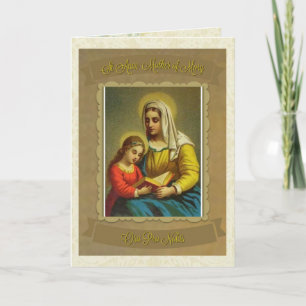 Katholische St. Anne Mutter Mary Note Card Karte
