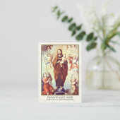 Katholische St. Joseph Gebet-Soule im Fegefeuer Visitenkarte (Stehend Vorderseite)