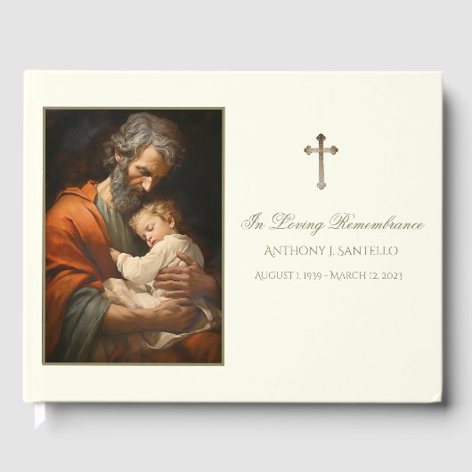 Katholische St. Joseph & Jesus Gedenkfeier Gästebuch (Vorderseite)