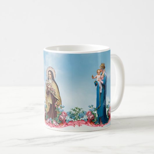 Katholische St. Joseph Thermische Jungfrau Maria V Kaffeetasse (VorderseiteRechts)