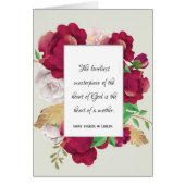 Katholische St. Therese Mütter Zitat gemalte Rose (Vorne)