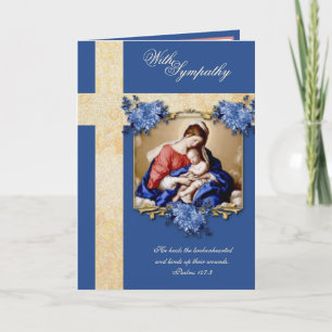 Katholische Sympathie Jungfrau Maria Jesus Blumenk Karte
