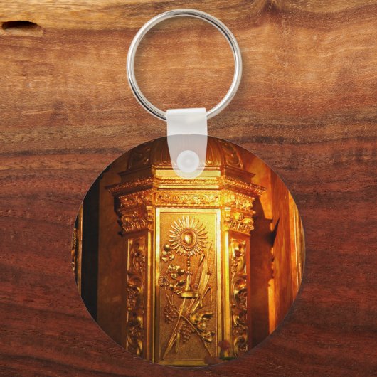 Katholische Tabernacke Schlüsselanhänger (Vorderseite)