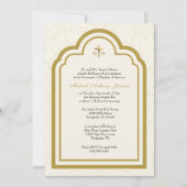 Katholische Taufe Blumen Jesus Gebetsfest Einladung (Vorderseite)