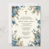 Katholische Taufe Christening gesegnete Mutter Jes Einladung (Vorderseite)