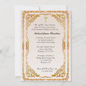 Katholische Taufe Christening gesegnete Mutter Jes Einladung (Rückseite)