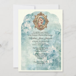 Katholische Taufe Christening gesegnete Mutter Jes Einladung