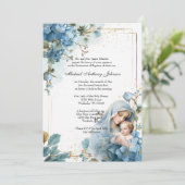 Katholische Taufe Christening gesegnete Mutter Jes Einladung (Stehend Vorderseite)