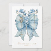 Katholische Taufe Christening gesegnete Mutter Jes Einladung (Rückseite)