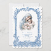 Katholische Taufe Christi Jesus Christus Einladung (Rückseite)