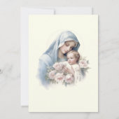 Katholische Taufe Christi Jesus Christus Einladung (Rückseite)