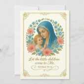 Katholische Taufe Christi Jesus Christus Einladung (Rückseite)