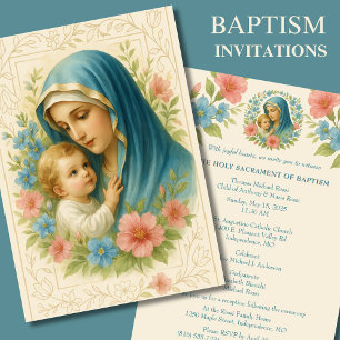 Katholische Taufe Christi Jesus Christus Einladung