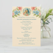 Katholische Taufe Christi Jesus Christus Einladung (Stehend Vorderseite)