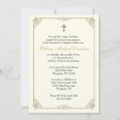 Katholische Taufe Christi und Jesus Christus Einladung (Vorderseite)