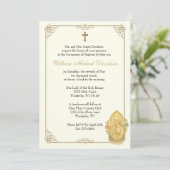 Katholische Taufe Christi und Jesus Christus Einladung (Stehend Vorderseite)