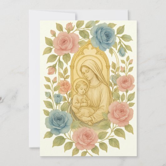 Katholische Taufe Christi und Jesus Christus Einladung (Rückseite)