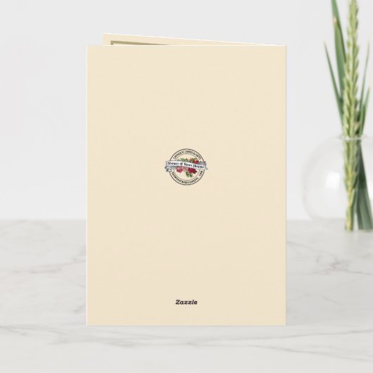 Katholische Taufe Junge oder Mädchen-Schrift Karte (Rückseite)