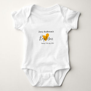 Katholische Taufe Kinder modern einfache QR-Minima Baby Strampler
