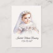 Katholische Taufkarte Visitenkarte (Vorderseite)