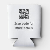 Katholische Taufkinder moderne einfache QR minimal Dosenkühler (Rückseite)