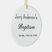 Katholische Taufkinder moderne einfache QR minimal Keramik Ornament (Rechts)