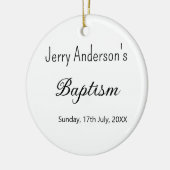 Katholische Taufkinder moderne einfache QR minimal Keramik Ornament (Links)