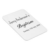 Katholische Taufkinder moderne einfache QR minimal Magnet (Rechte Seite)