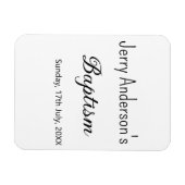 Katholische Taufkinder moderne einfache QR minimal Magnet (Horizontal)