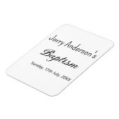 Katholische Taufkinder moderne einfache QR minimal Magnet (Linke Seite)