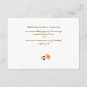 Katholische Terracotta-Rose Hochzeit Begleitkarte (Rückseite)