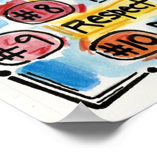 Katholische Top Ten Poster (Ecke)