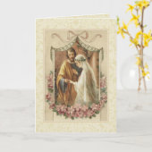 Katholische traditionelle Brauthochzeit Einladung (Gelbe Blume)