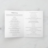 Katholische Trauungszeremonie mit Messprogramm für Programm (Innenseite)