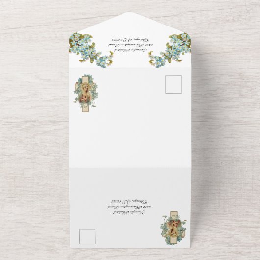 Katholische Unbeflecktheit Herz Mary Hochzeit Einl All In One Einladung (Außenbereich)