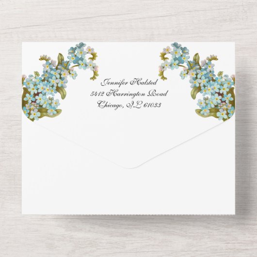 Katholische Unbeflecktheit Herz Mary Hochzeit Einl All In One Einladung (Rückseite)