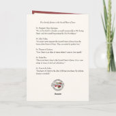 Katholische Valentinische Rose Heiliges Herz Jesu Karte (Rückseite)