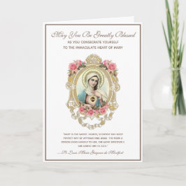 Katholische Verhaftung an Jungfrau Mary Religious Karte