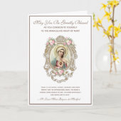 Katholische Verhaftung an Jungfrau Mary Religious Karte (Gelbe Blume)