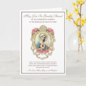 Katholische Verhaftung an Jungfrau Mary Religious Karte (Gelbe Blume)