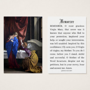 Katholische Verkündung des Gebets "Mary Memorare"