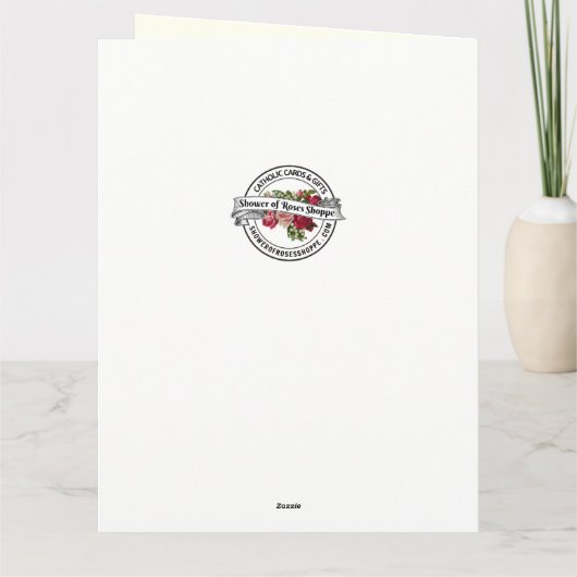 Katholische Verlobung Gebet Glückwünsche Karte (Rückseite)