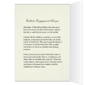 Katholische Verlobung Gebet Glückwunschkarte (Innen (Links))