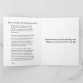 Katholische Verlobung Glückwunsch Karte mit Gebete (Innenseite)